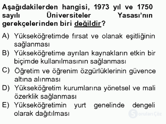 Türk Eğitim Tarihi Bahar Final 13. Soru