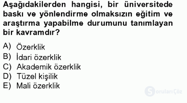 Türk Eğitim Tarihi Bahar Final 16. Soru