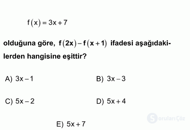 DGS Matematik 2013 30. Soru