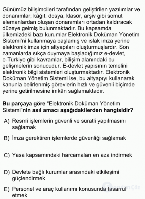 DGS Türkçe 2013 41. Soru