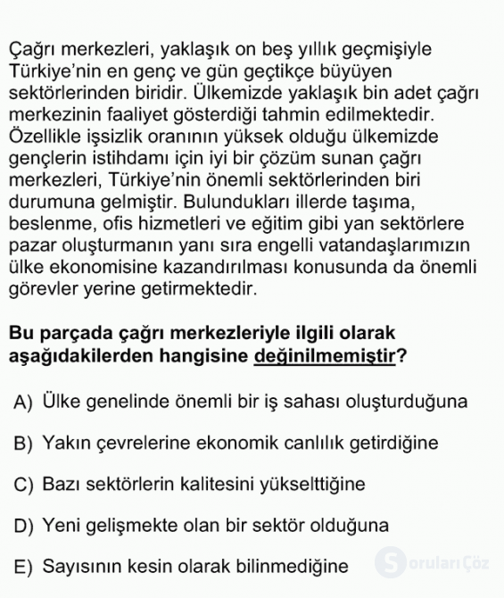 DGS Türkçe 2013 47. Soru