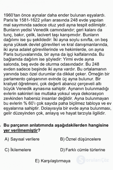 DGS Türkçe 2013 57. Soru