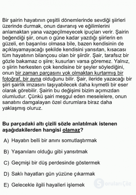 DGS Türkçe 2013 66. Soru